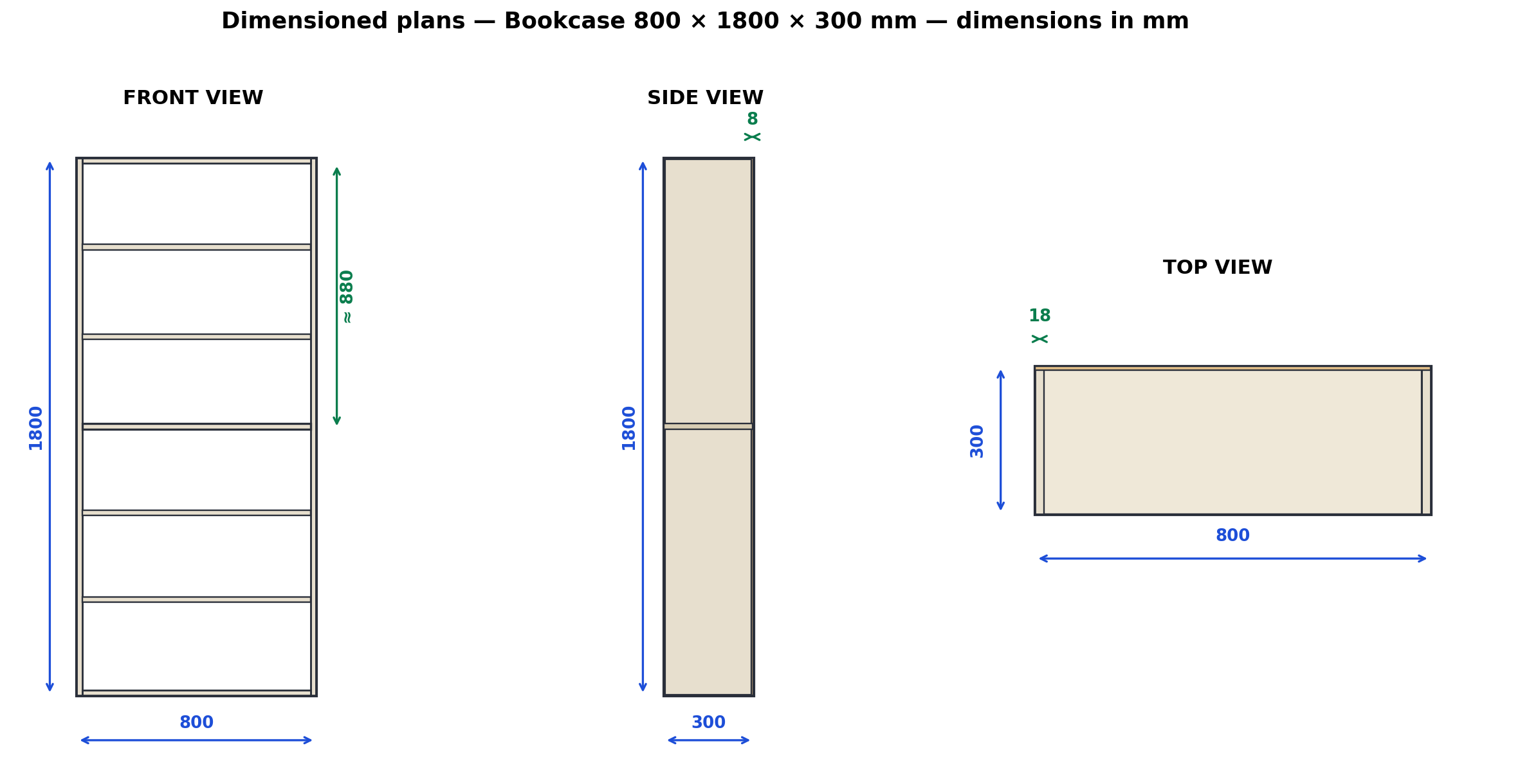 2D dimensioned plans